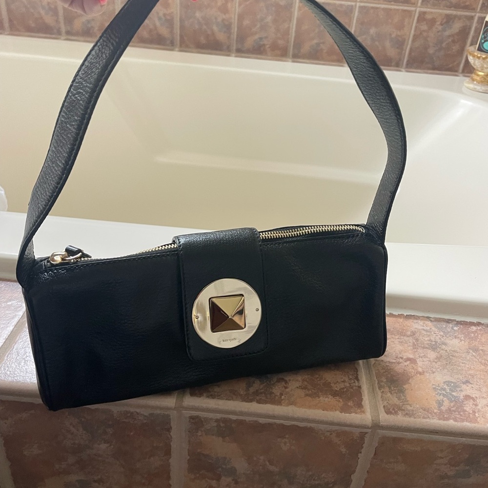 Black Leather Shoulder Bag